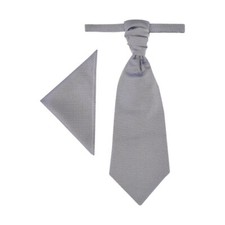 Wilvorst Herren Plastron Einstecktuch Set blau gemustert 497119 0622 036