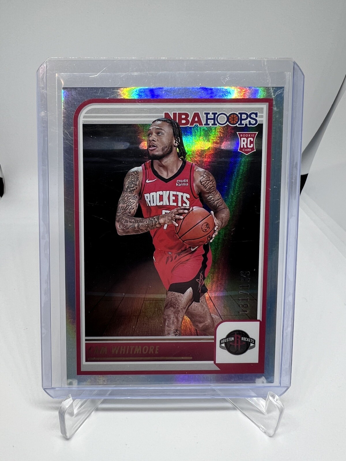 Cam Whitmore 2023-24 Panini NBA Hoops #265 PREMIUM FOIL PARALLEL RC /199