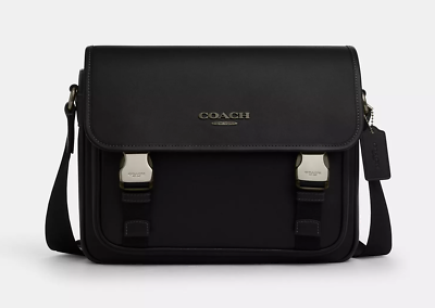 Nwt Coach MEN'S Racer Messenger In Colorblock Signature Canvas