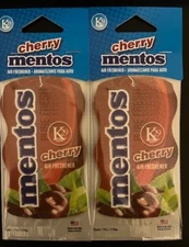 Mentos Pure Fresh Car Home Air Fresheners CHERRY SCENT- LOT OF 2