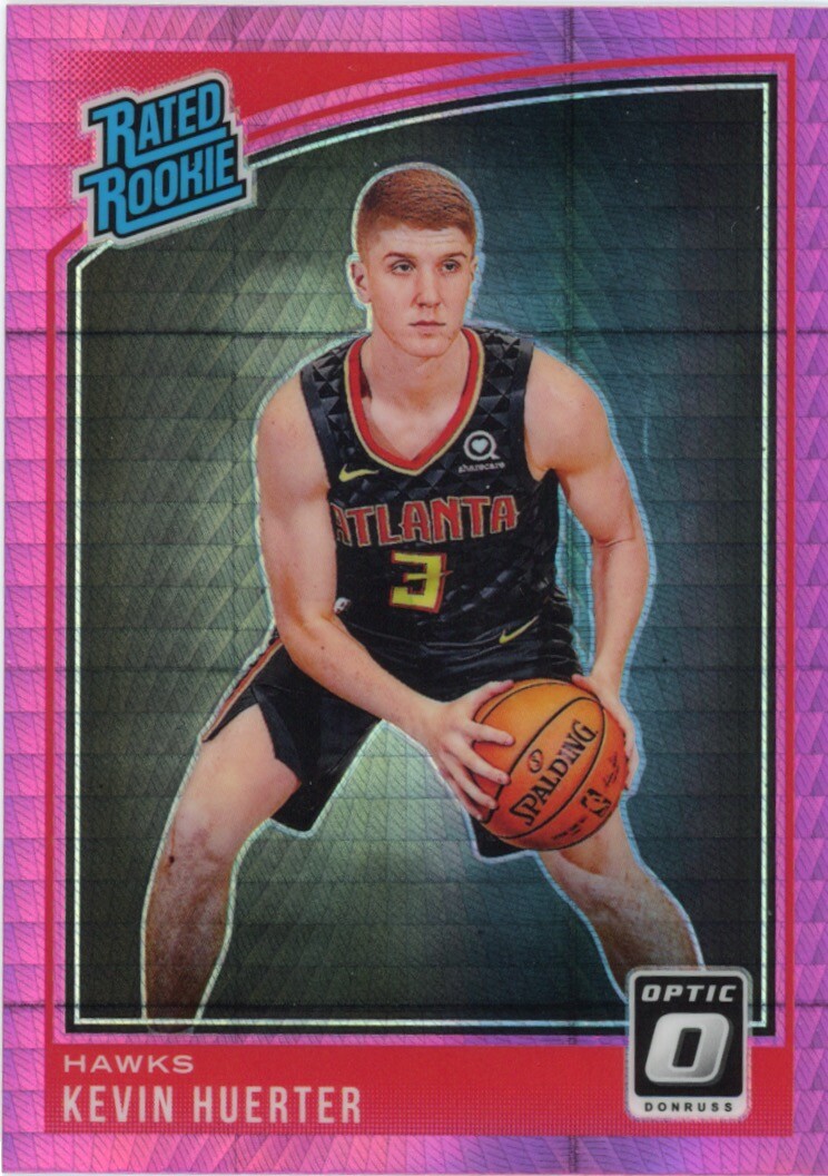 2018 Donruss Optic #184 Kevin Huerter Hyper Pink Rookie Holo NM-MT