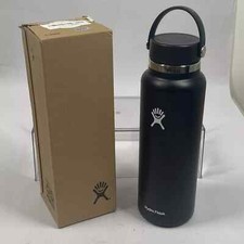 40oz BLACK Hydro Flask Water Bottle Stainless...