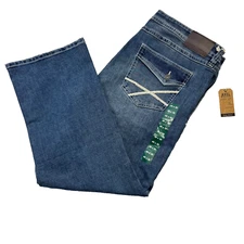 T.K. AXEL Men's Jeans Slim Boot Cut Stretch Blue 40" x 30" NWT