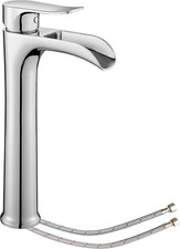 Vessel Sink Faucet,Chrome Bathroom Faucet,,Single Hole Bathroom Sink Faucet,Tall