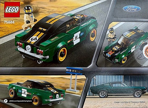 Lego® 75884 Speed Champions Ford Mustang Fastback 1968 nuovo e confezione originale - Foto 2 di 3