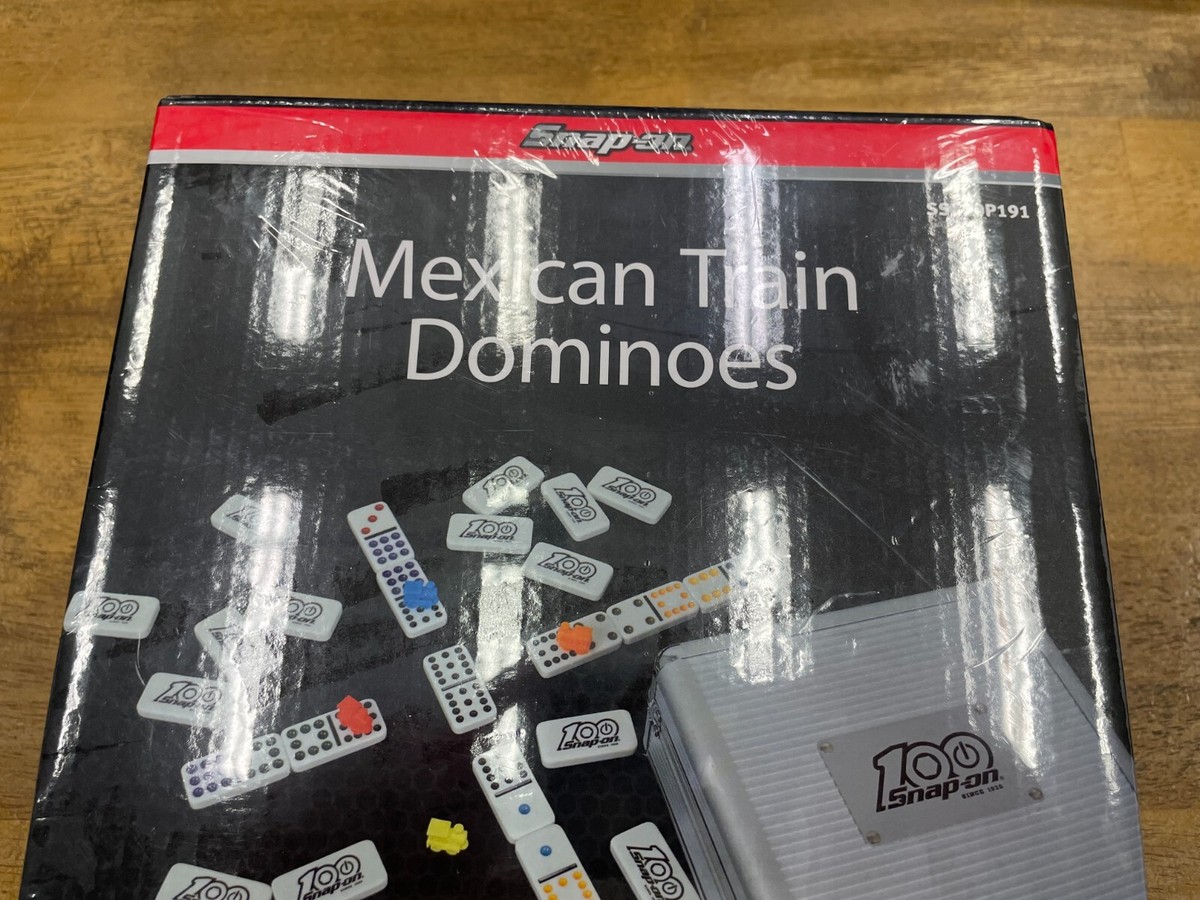 Set Domino Snap-on 100° Anniversario - Mexican Train Dominos, Confezione SSX20P191