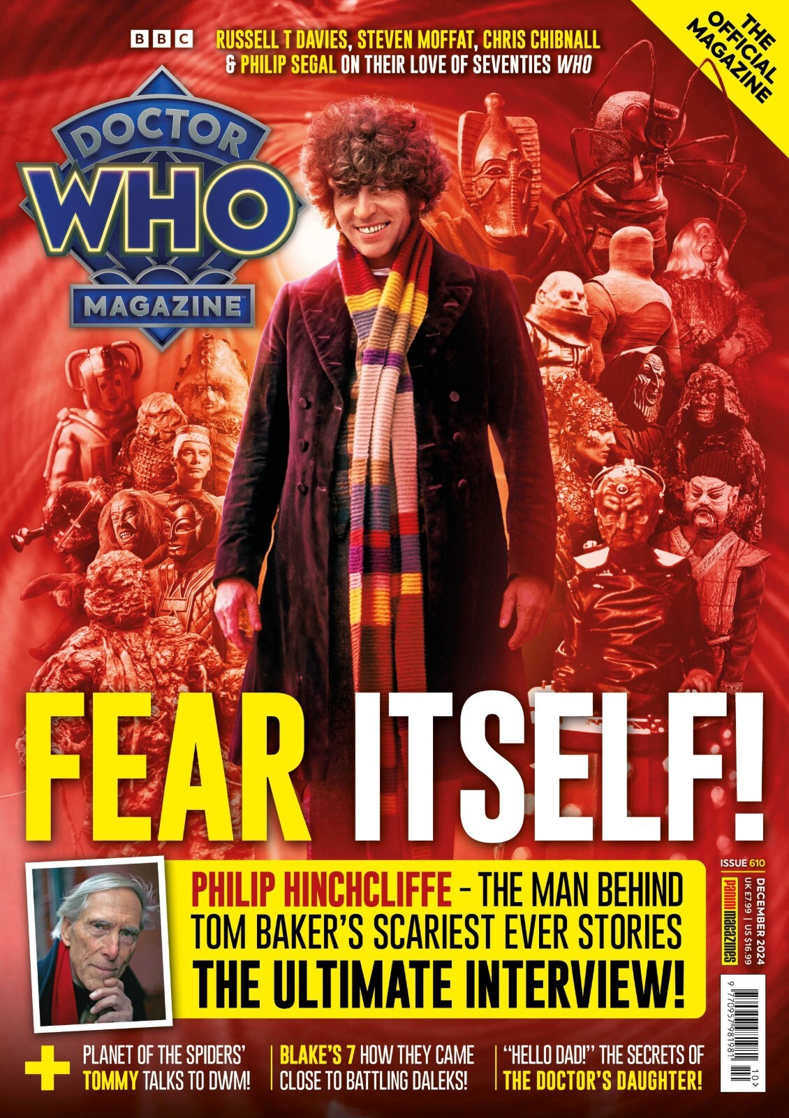 Dr Doctor Who Magazine 610 December 2024 - Philip Hinchcliffe - No Cover Sticker