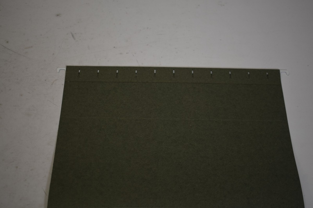Skilcraft NSN3649498 Hanging File Folders Letter Size Green Box of