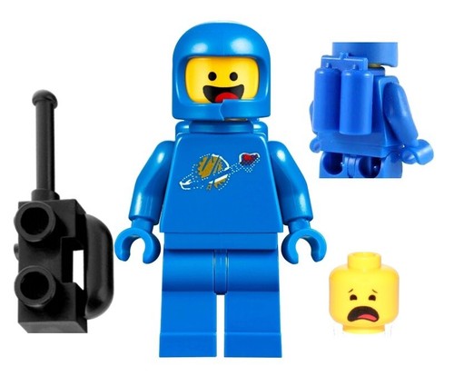 NEW LEGO BENNY MINIFIG 70821 70834 70841 movie 2 blue 1980s space guy man - Picture 1 of 1