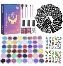 Glitter Tattoo for Kids, Glitter Tattoos 48 Colors, 318pcs