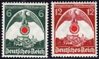 German Reich 586/87 x ** Party Congress, MNH with vertical rubber flute