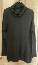 Banana Republic Black Light Knit Cowl Neck Long Sleeve Sweater Small Pre-Owned