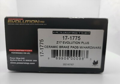 Power Stop Z17evolution Plus Ceramic Brake Pads W Hardware rear low dust