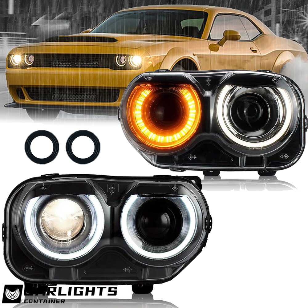 VLAND LED Headlights with DRL for 2015-2022 Dodge Challenger 