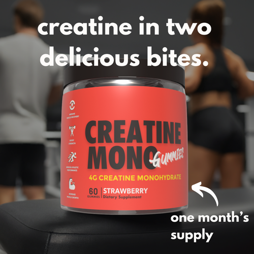 Pre Workout Gummies & Creatine Gummies Strawberry Twin Pack Stim Fat Burner - Picture 4 of 15