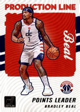 2021-22 Panini Donruss Production Line Card #9 Bradley Beal 