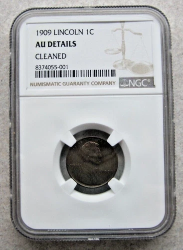1909 Lincoln Wheat Cent 1C NGC AU Details