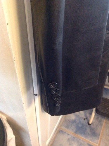 Guide Gear black leather lined jacket Button Front , XL - Picture 4 of 11
