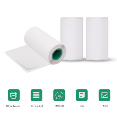 Buy Sticky Thermal Paper Roll - 10-Year Preservation, BPA-Free, 56x30mm, Pack Of 3 For PeriPage Printers Online In UAE - Foto 6