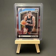 24 Donruss Optic Kel’el Ware Black 1/1 Rated Rookie color match Miami Heat NBA