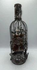 Wine Works Steam Punk Cork Or Bottle Holder Bar  Decor 16"   Tall