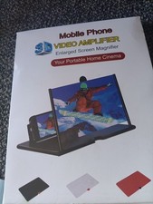 13'' Screen Magnifier Cell Phone Newest Version 3D HD Video Phone Amplifier New