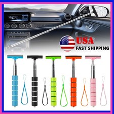 Telescopic Car Side Mirror Squeegee Car Rearview Mirror Wiper Cleaner Tool GN