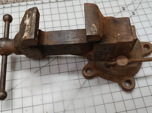 Vintage Nr. 203 drehbarer Schraubstock, Made by Reed Mfg. Co Erie PA USA - Bild 9 von 9