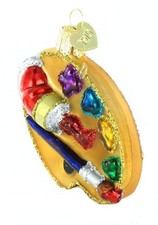Old World Christmas Artist's Palette Glass Blown Ornament for Christmas Tree,...