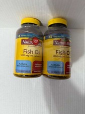 Nature Made Fish Oil 1200 mg 360 mg OMEGA-3 150Liquid Softgels pack of 2 07/26
