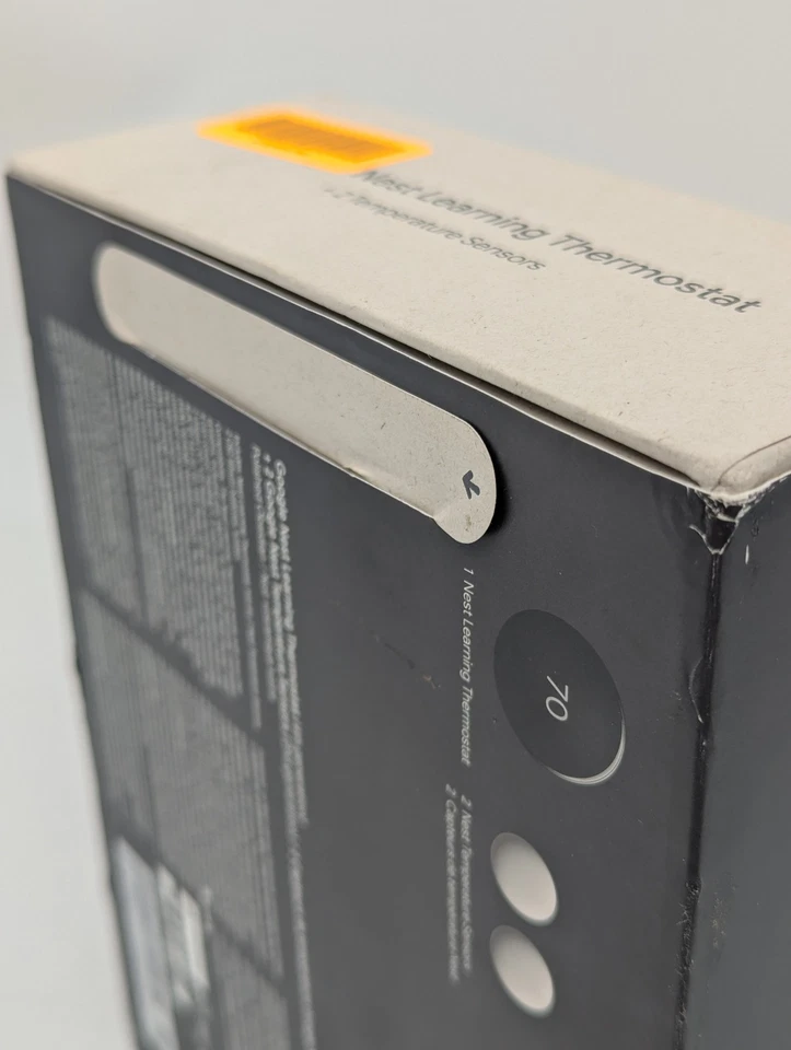 Google Nest Learning Thermostat Obsidian (4th Gen) w/ 2 Temperature Sensors - Image 3 of 4