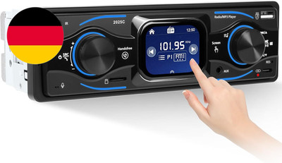 CAMECHO 1 Din 2.17 Zoll Smart Touch HD Bildschirm Auto Autoradio Bluetooth Hands