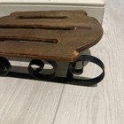 Antique Salesman Sample Sled Wood And Metal — photo 2