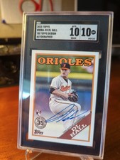 DL Hall 2023 Topps Auto SGC 10/10 88 RC Design #88BA-DL HALL Card 10 Auto 10 