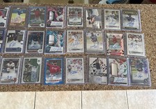 HUGE 45 autographed Baseball Card Lot 21 numbered Bowman 1st Donruss Tops chrome