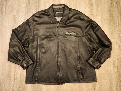 Vintage Pelle Pelle Leather Jacket Aviator Bomber Marc Buchanan Size 3XL 54