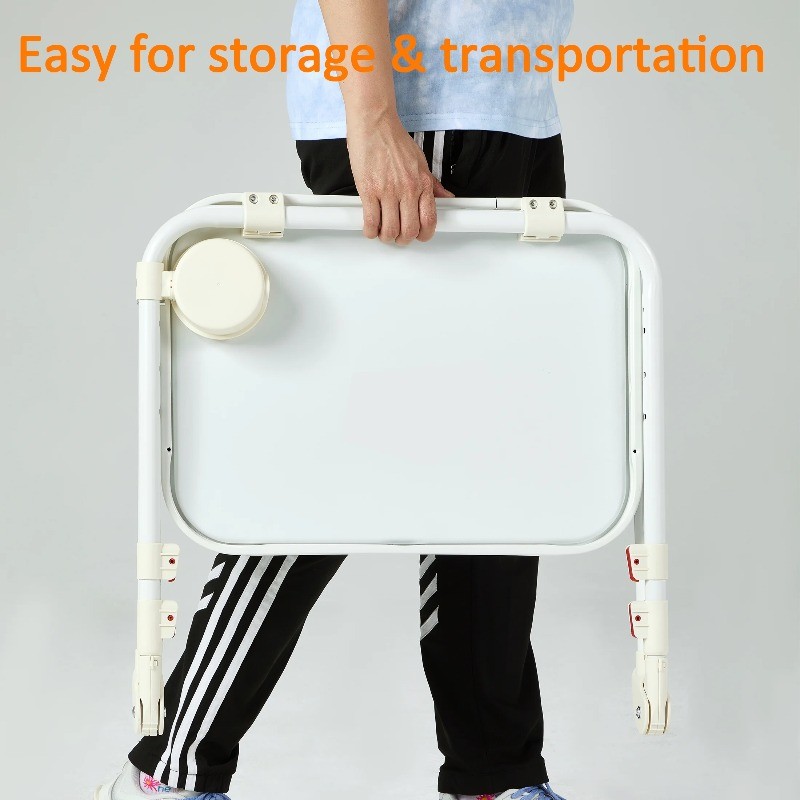 Mainstays Adjustable Folding TV Tray with Cup Holder,20.87"W x 14.76"D x 27.76"H