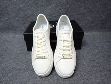 NEW Valentino Dalia Italian Leather Sneakers Off White Women's Size 8 SS90 
