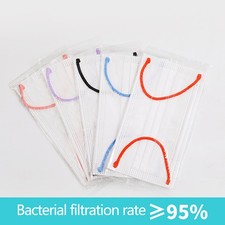 Disposable 3 Ply Face Masks 50 Pcs Breathable Non-Woven for Personal Safety