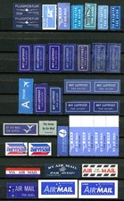 37 x Europa Welt Deutschland Luftpost-Marken Par Avion Air Mail  u.a.  gelaufen