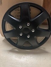 4-pack 16-inch Premium Black Hubcaps - Snap-on Style For Universal Fit