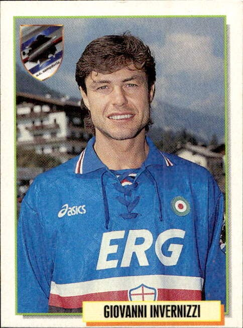 Figurina Calcio 95 Merlin 1994/95 # 305 Giovanni Invernizzi Sampdoria