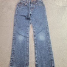 Crewcuts J.Crew Boys Straight Leg Jeans Blue Denim Adjustable Waist Size 8