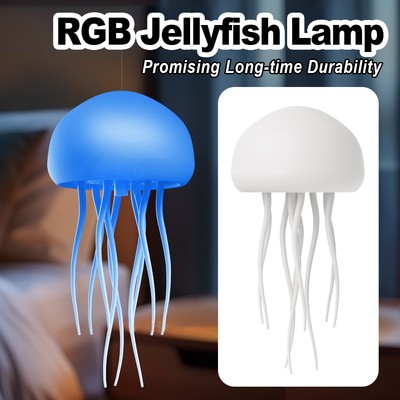 Jellyfish Night Light Creative Lighthouse Ambient Cartoon Rgb Gradient Cute Usb