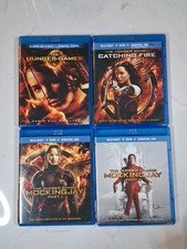 The Hunger Games Catching Fire Mockingjay 1 2 Blu-ray Lot 8-Disc Set Collection