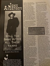John Anderson, Full Page Vintage Clipping