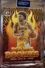 2024-25 Donruss Optic Basketball Red Hot Rookies Bronny James Jr. Gold /10