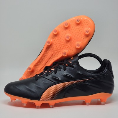 Puma King Pro 21 FG Men Size 8.5 Soccer Cleats Black Orange  Style 106549-04 New