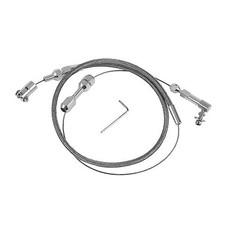 24'' Throttle Cable Stainless Steel Braided Covering Locking Kit With 24 INCH