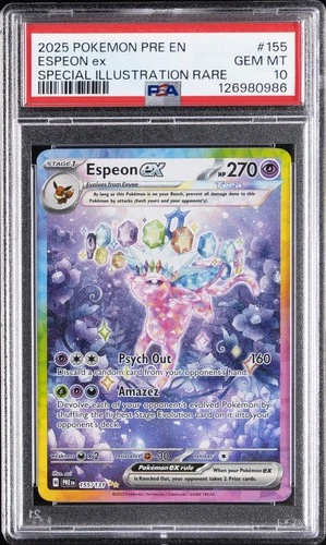2025 POKEMON PRE EN-PRISMATIC EVOLUTIONS #155 ESPEON EX PSA 10